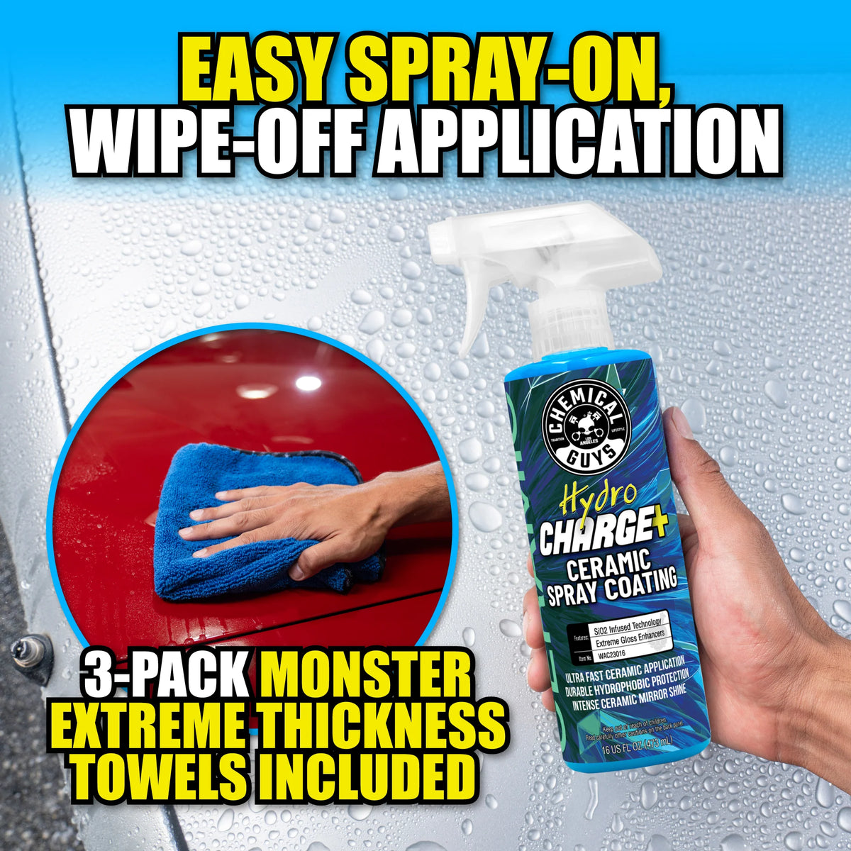 HydroCharge+ Ceramic Spray Coating Bundle